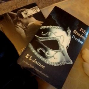 Fifty Shades of Grey and Fifty Shades Darker books. NWT and EUC
